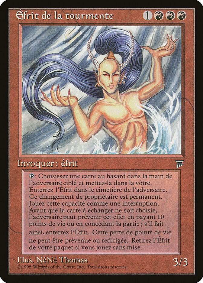 Tempest Efreet (French) - "Efrit de la tourmente" card image