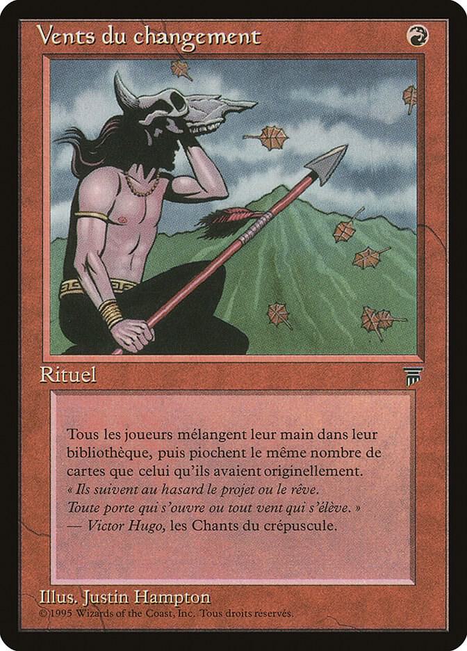 Winds of Change (French) - "Vents due changement" card image
