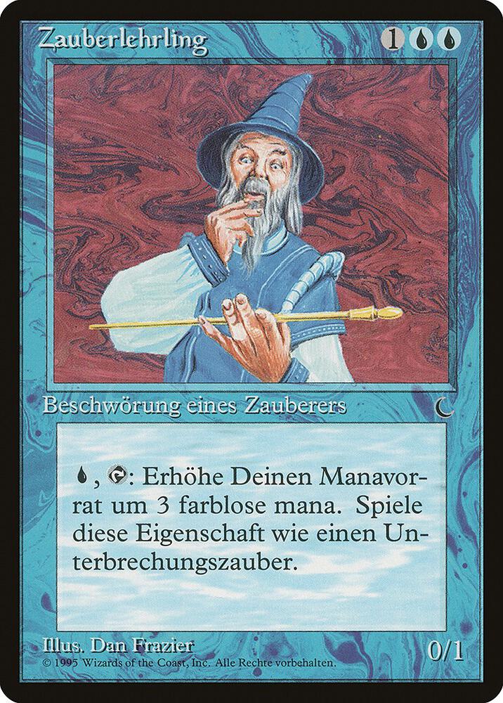 Apprentice Wizard (German) - "Zauberlehrling" card image