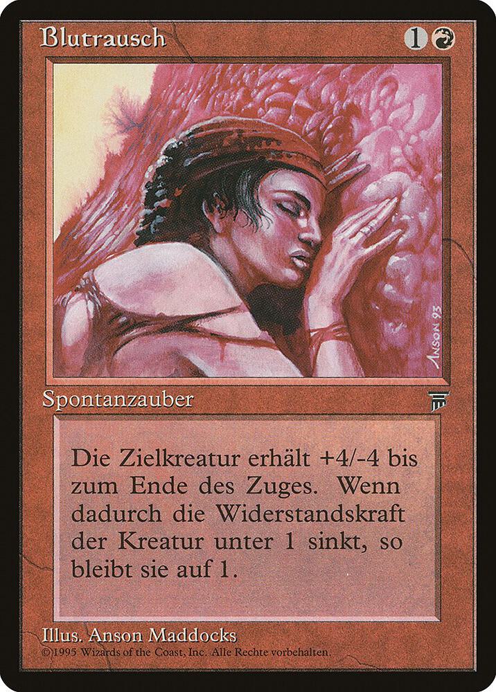 Blood Lust (German) - "Blutrausch" card image
