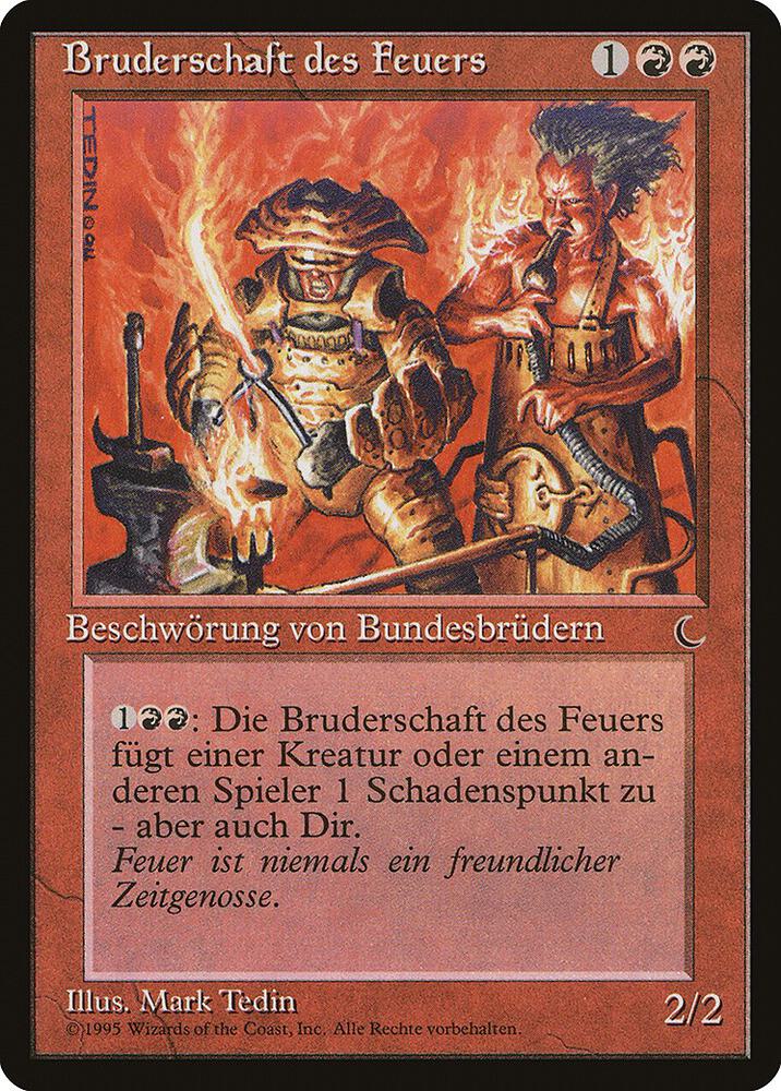 Brothers of Fire (German) - "Bruderschaft des Feuers" card image