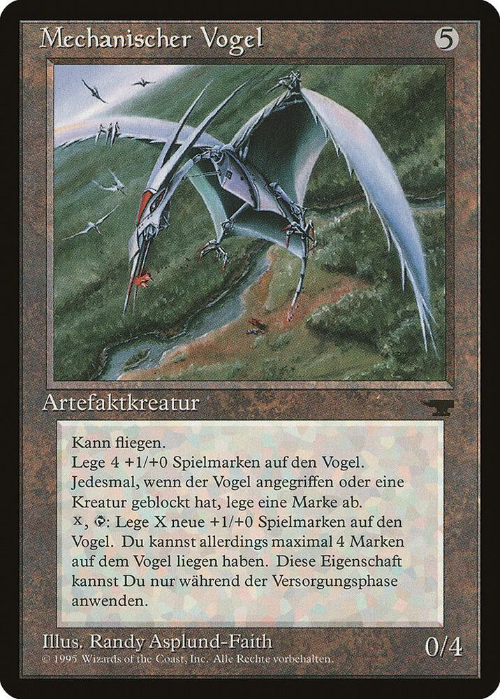 Clockwork Avian (German) - "Mechanischer Vogel" card image