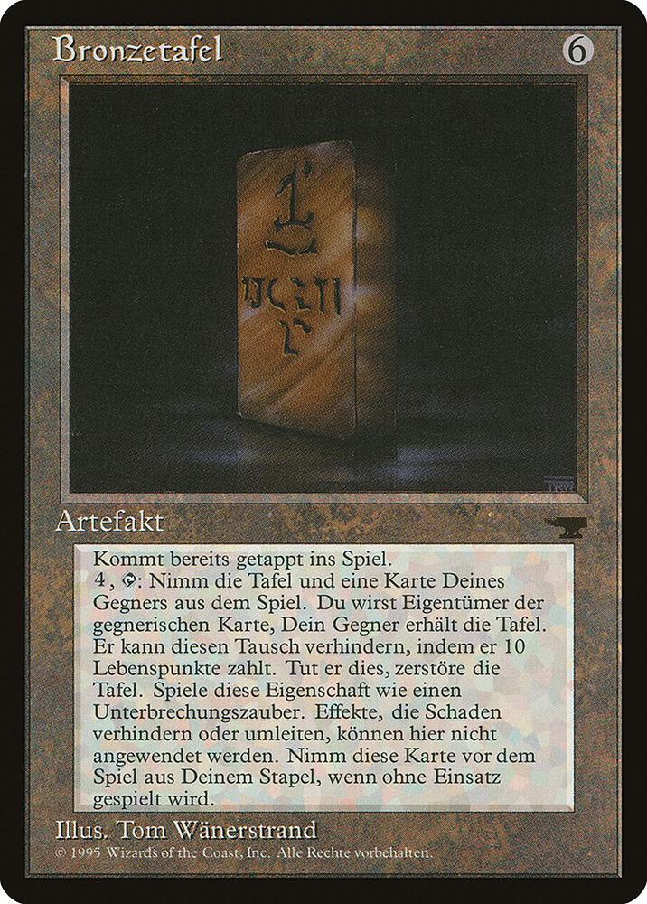 Bronze Tablet (German) - "Bronzetafel" card image
