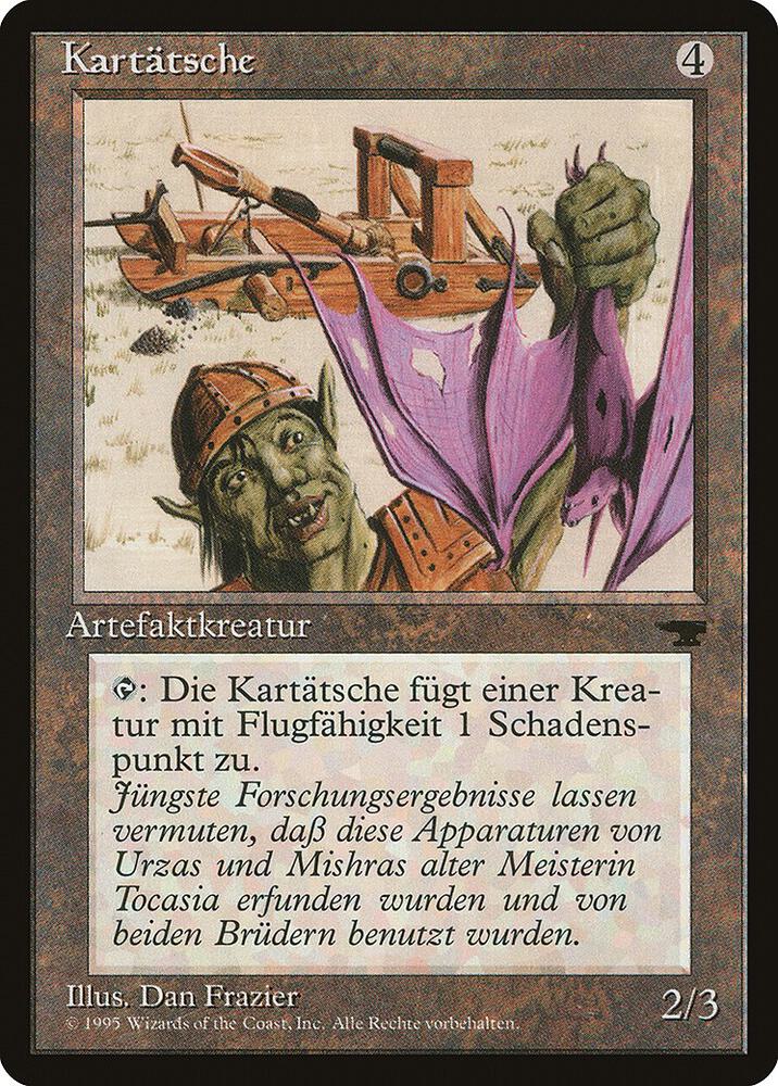 Grapeshot Catapult (German) - "Kartatsche" card image