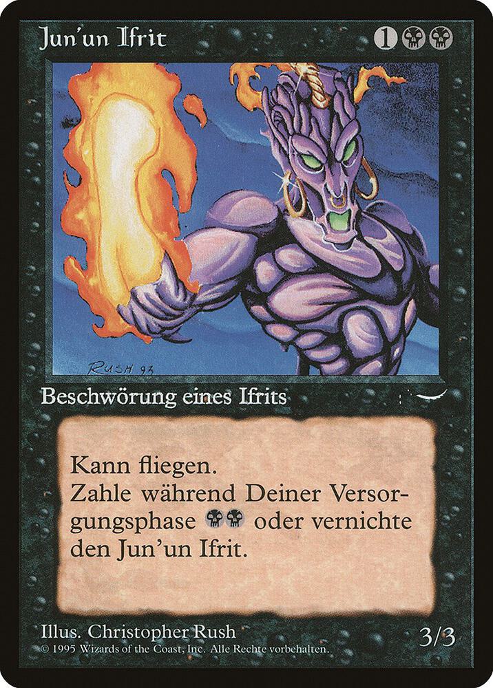 Junun Efreet (German) - "Jun'un Ifrit" card image