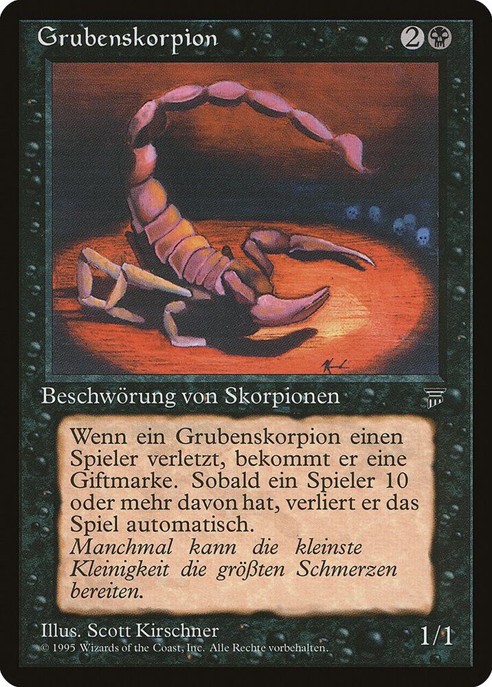 Pit Scorpion (German) - "Grubenskorpion" card image