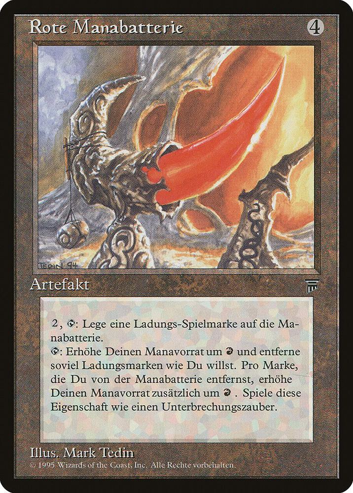 Red Mana Battery (German) - "Rote Manabatterie" card image