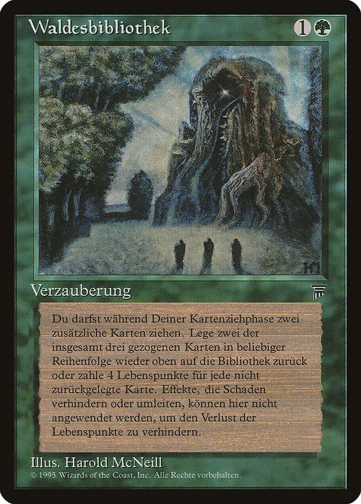 Sylvan Library (German)- "Waldesbibliothek" card image