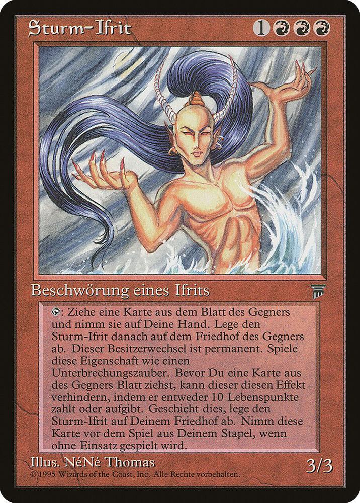Tempest Efreet (German)- "Sturm-Ifrit" card image