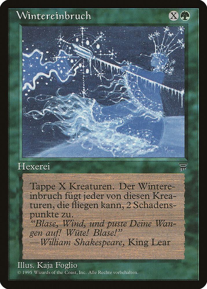 Winter Blast (German) - "Wintereinbruch" card image