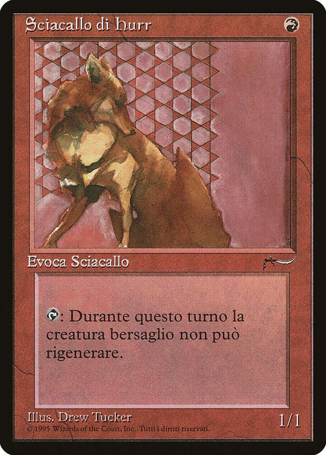 Hurr Jackal (Italian) - "Sciacallo di hurr" card image