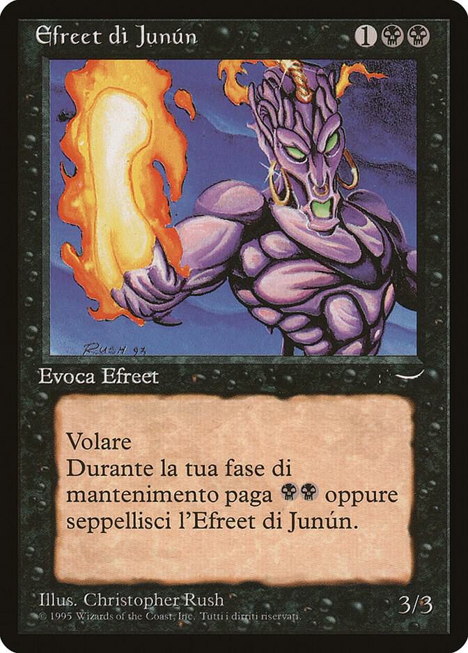 Junun Efreet (Italian) - "Efreet di Junun" card image