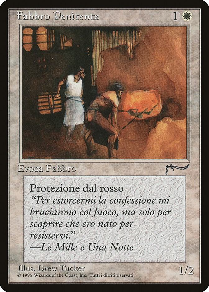 Repentant Blacksmith (Italian) - "Fabbro Penitente" card image