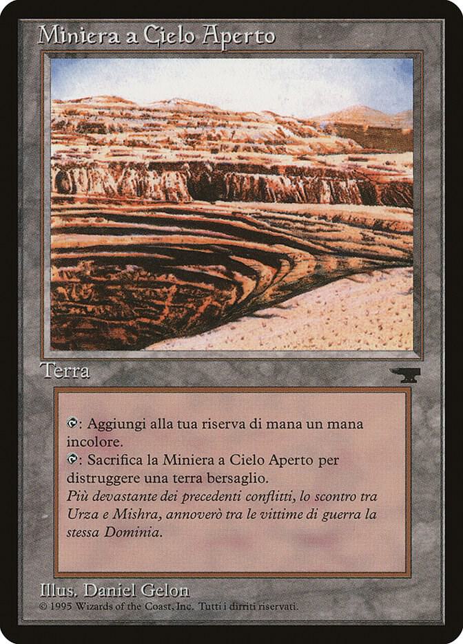 Strip Mine (Italian) - "Miniera a Cielo Aperto" card image