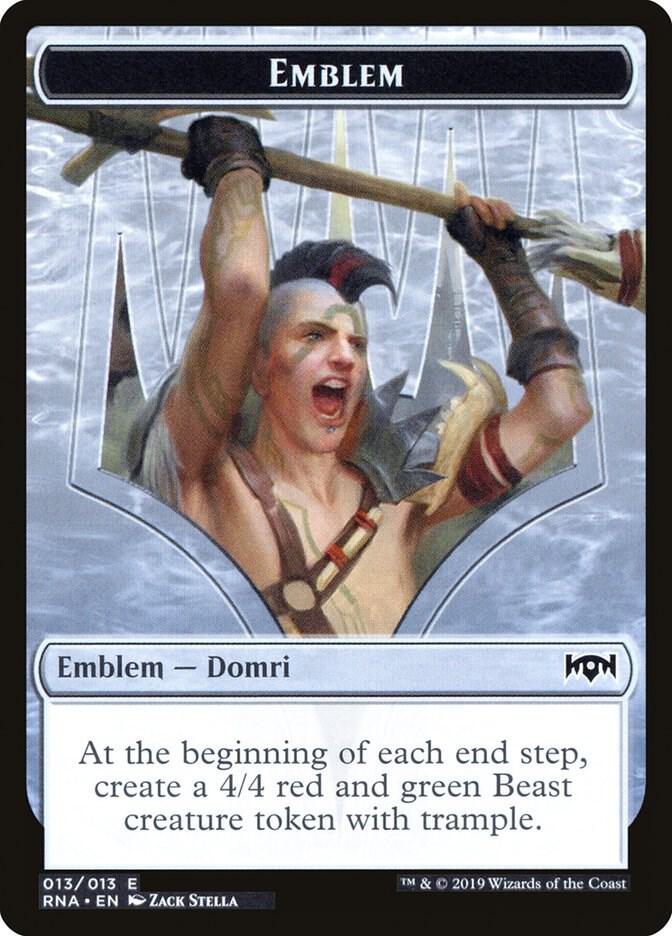 Emblem - Domri, Chaos Bringer card image