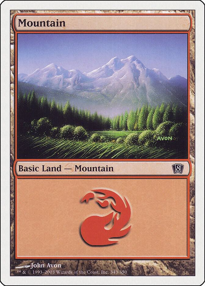 Mountain (343) card image
