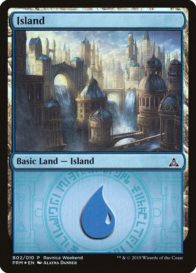 Island - Azorius (B02) card image