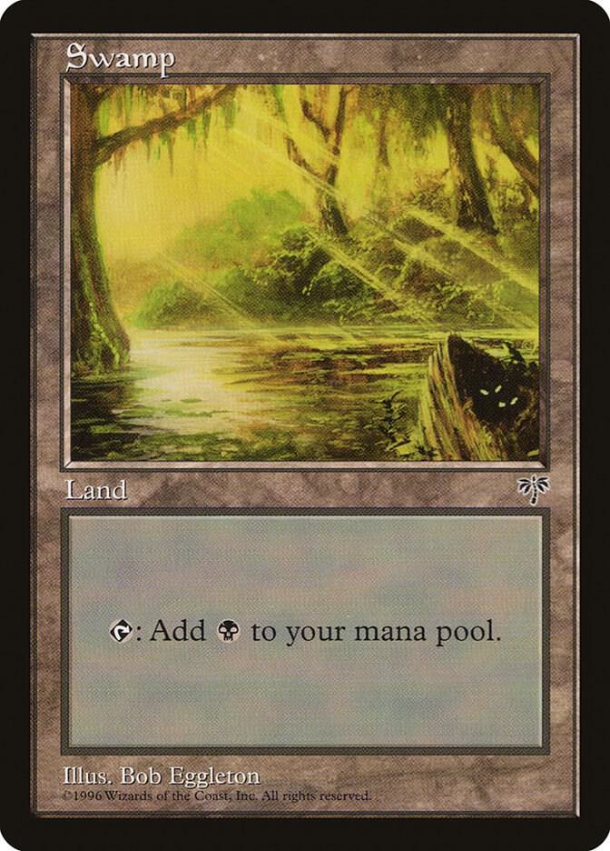 Swamp (Eyes in Log) card image