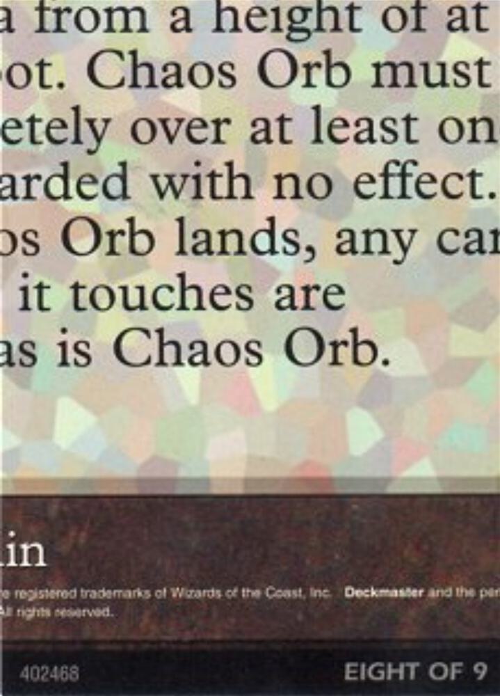 Chaos Orb (8 of 9) (Ultra Pro Puzzle Quest) card image