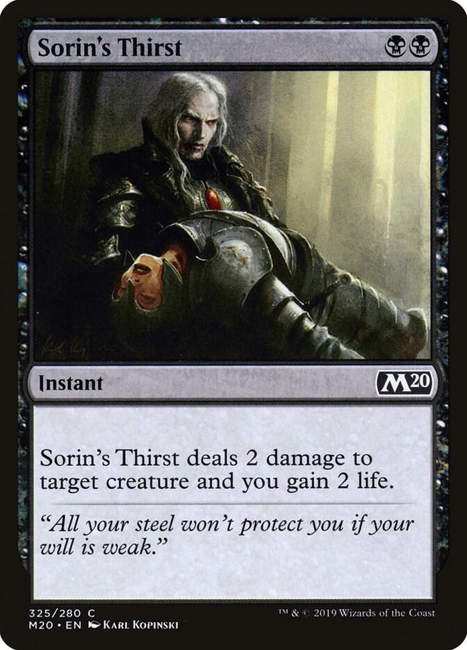Sorin's Thirst card image