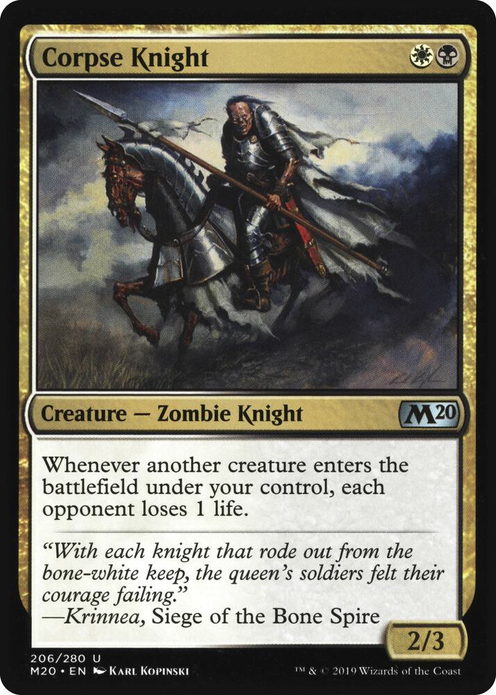 Corpse Knight (2/3 Misprint) card image