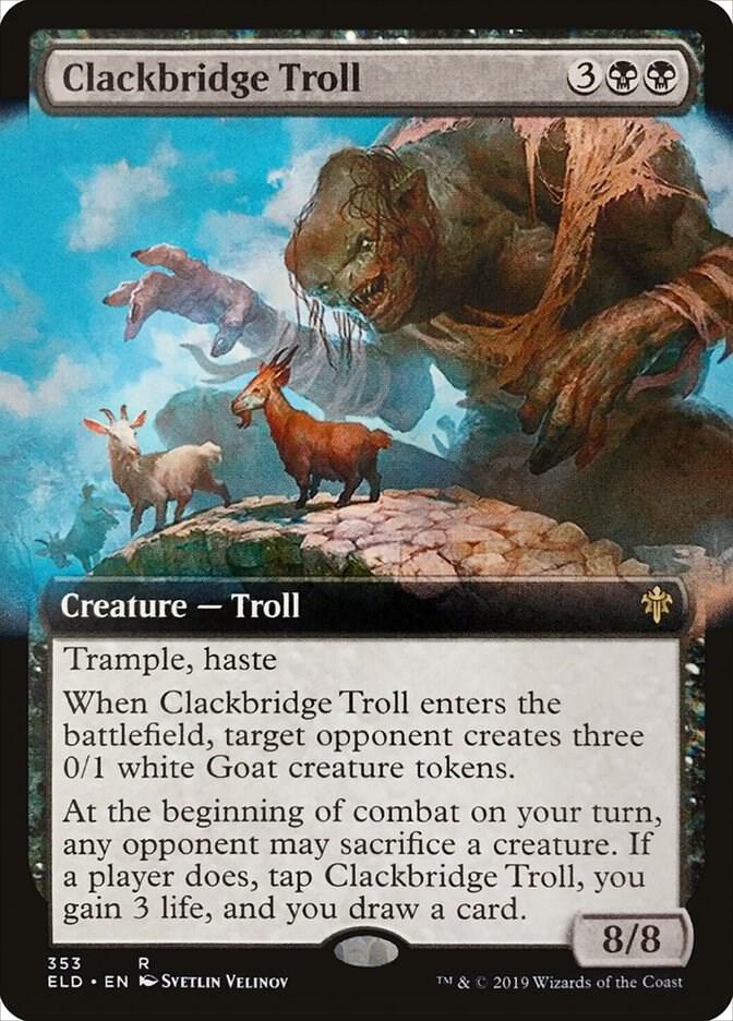 Clackbridge Troll (Extended Art) card image