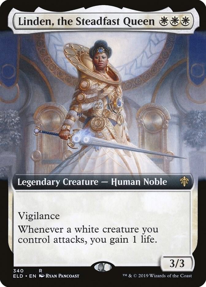 Linden, the Steadfast Queen (Extended Art) card image