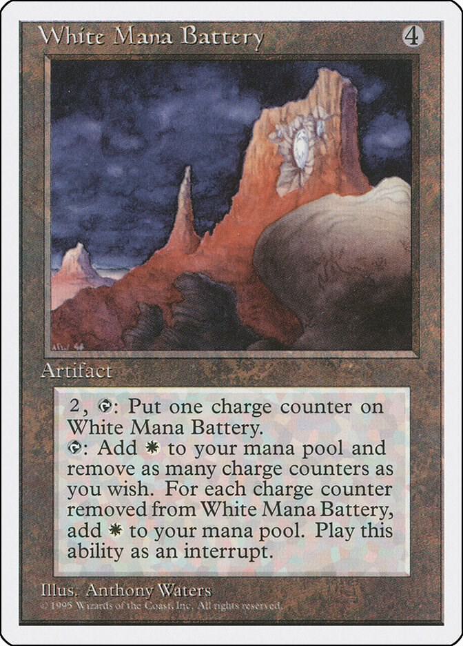 White Mana Battery card image