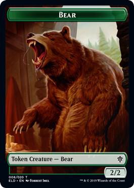 Bear // Food (015) Double-Sided Token card image