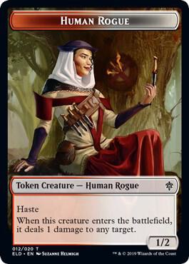 Human Rogue // Food (016) Double-Sided Token card image