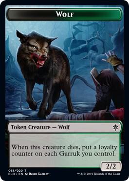 Wolf // Food (016) Double-Sided Token card image
