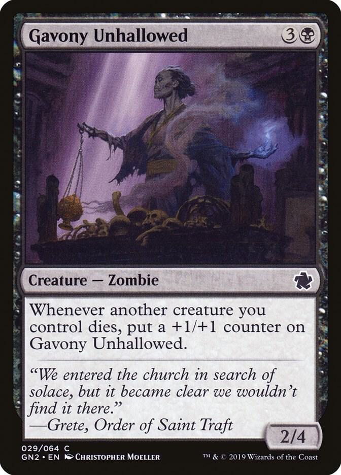 Gavony Unhallowed card image