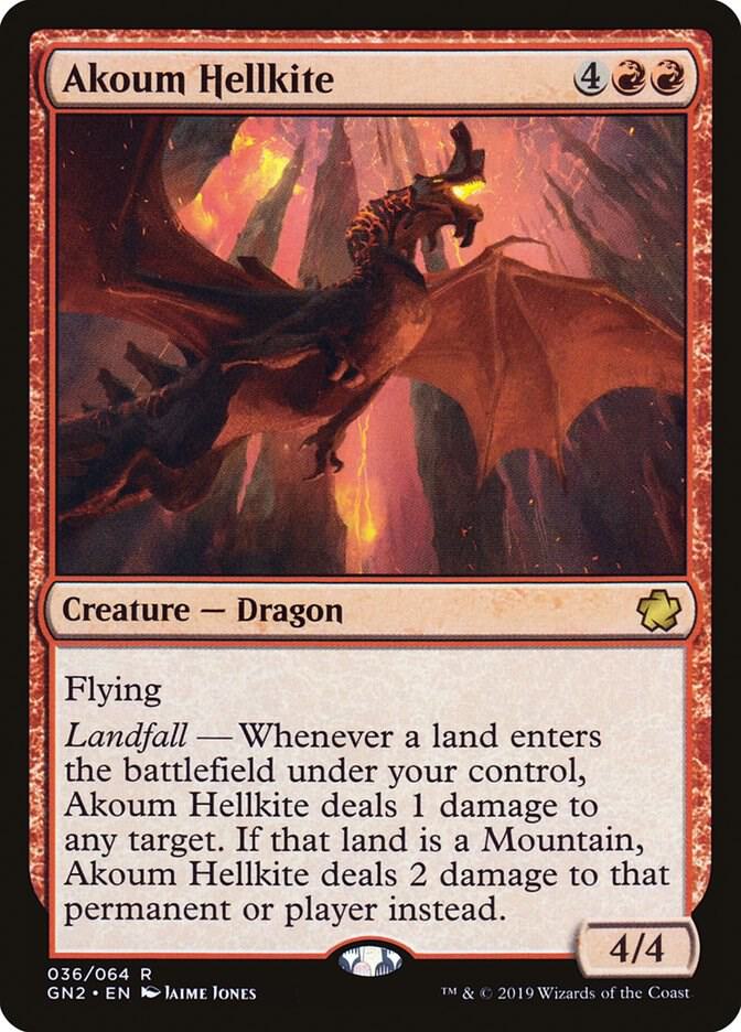 Akoum Hellkite card image