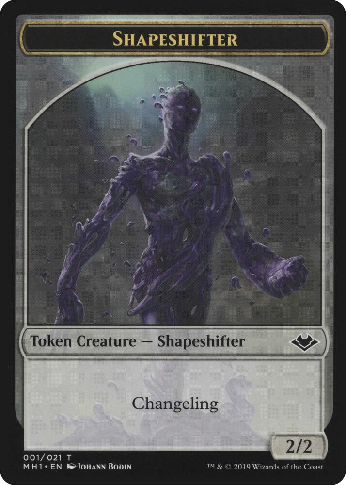 Shapeshifter // Emblem - Serra the Benevolent Double-Sided Token card image