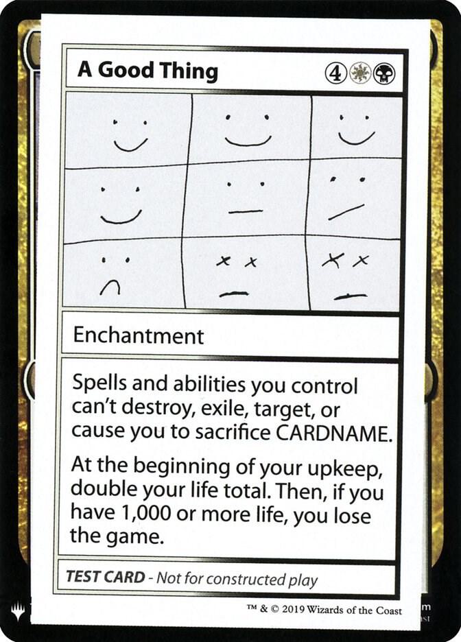 A Good Thing card image