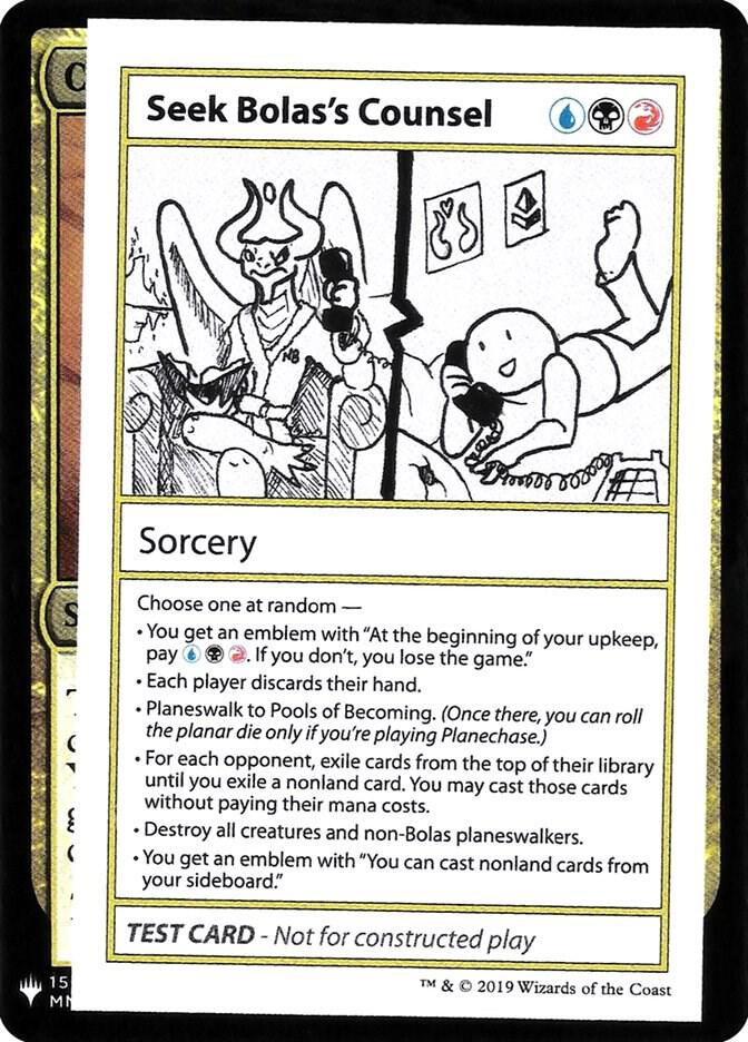 Seek Bolas's Counsel card image