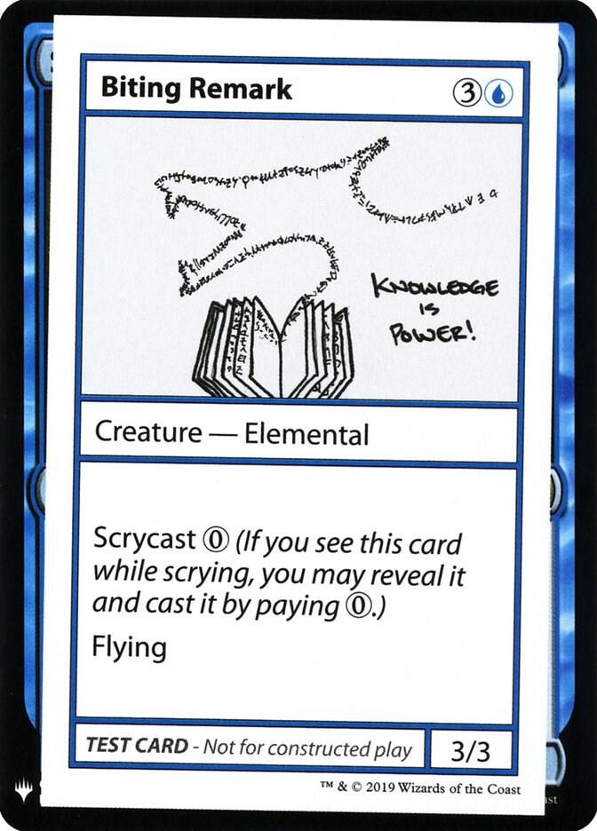 Biting Remark card image