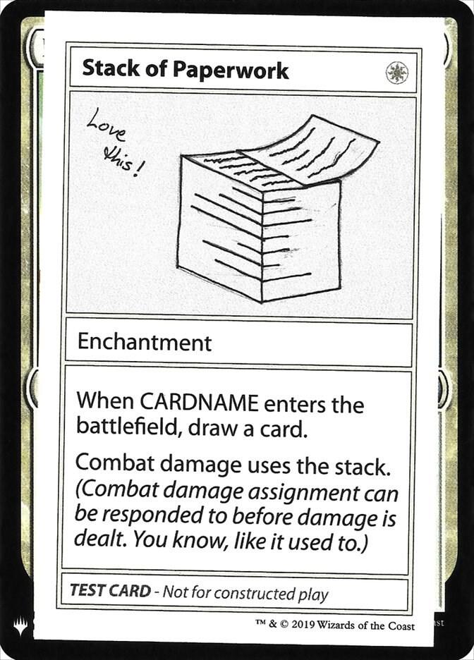 Stack of Paperwork card image