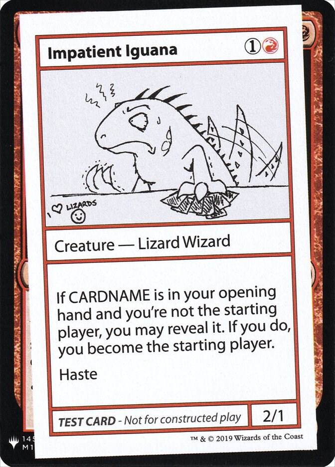 Impatient Iguana card image