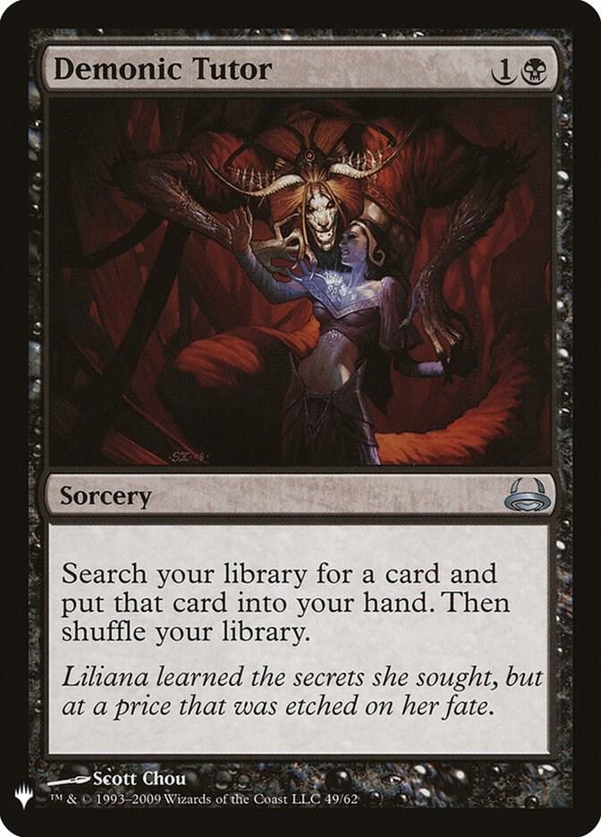 Demonic Tutor (DVD) card image