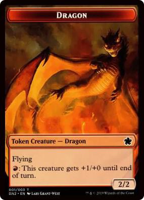Dragon (001) // Zombie Double-Sided Token card image