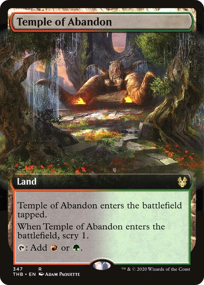 Temple of Abandon (Extended Art) card image
