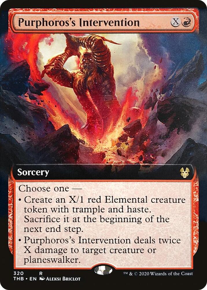 Purphoros's Intervention (Extended Art) card image
