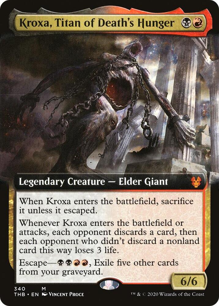 Kroxa, Titan of Death's Hunger (Extended Art) card image