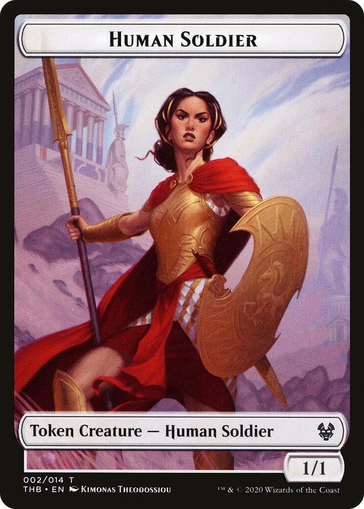 Human Soldier // Gold Double-Sided Token card image