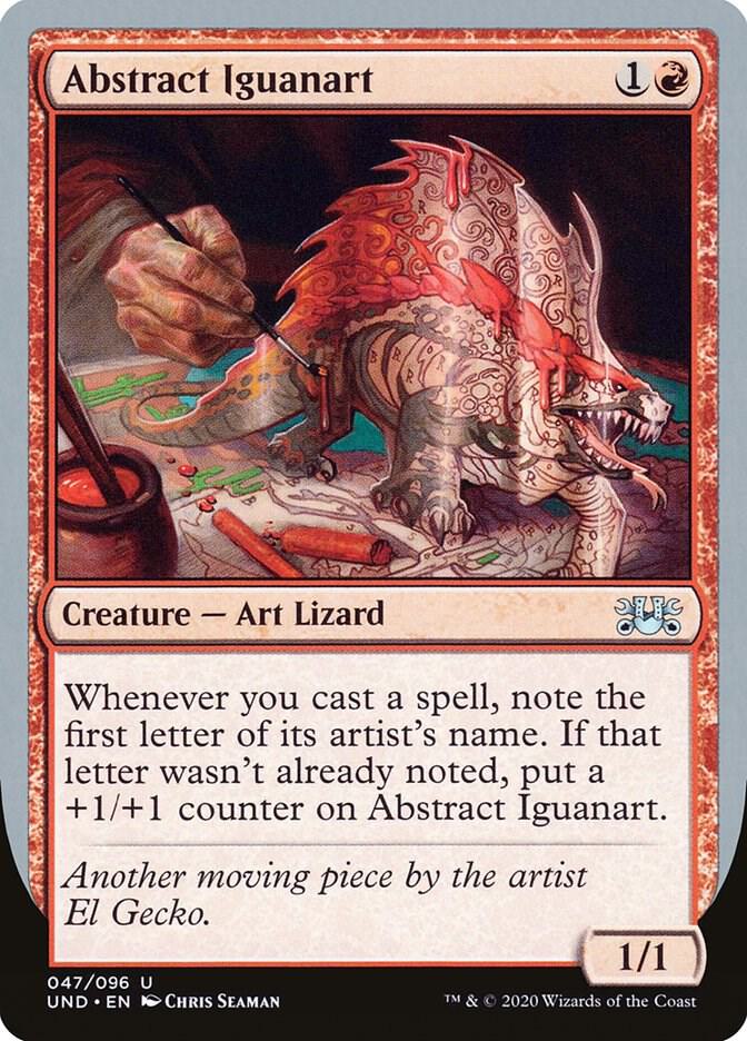 Abstract Iguanart card image