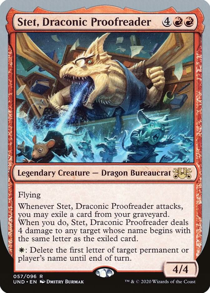 Stet, Draconic Proofreader card image