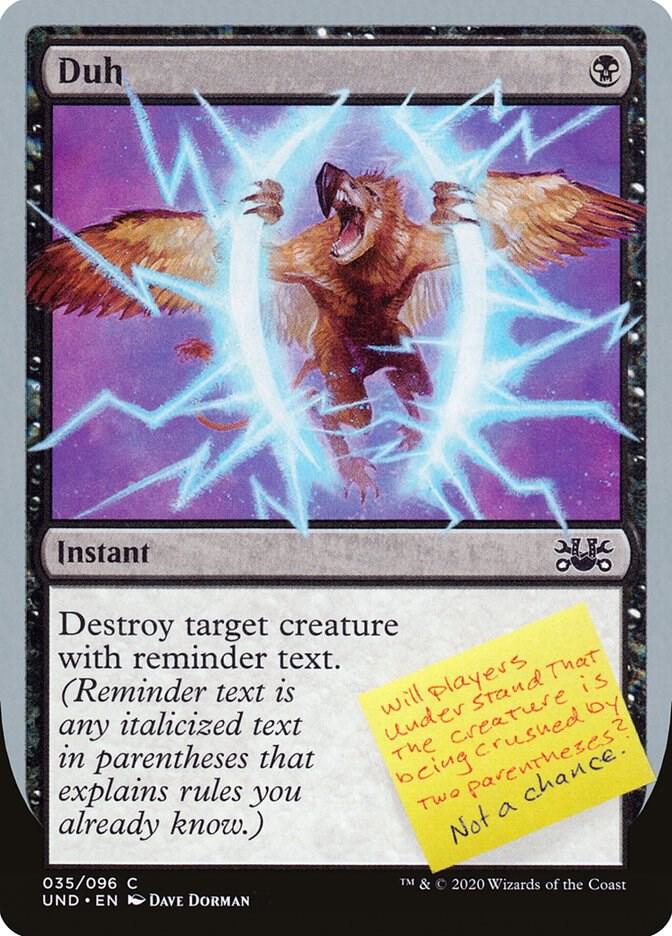 Duh card image