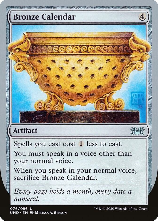 Bronze Calendar card image