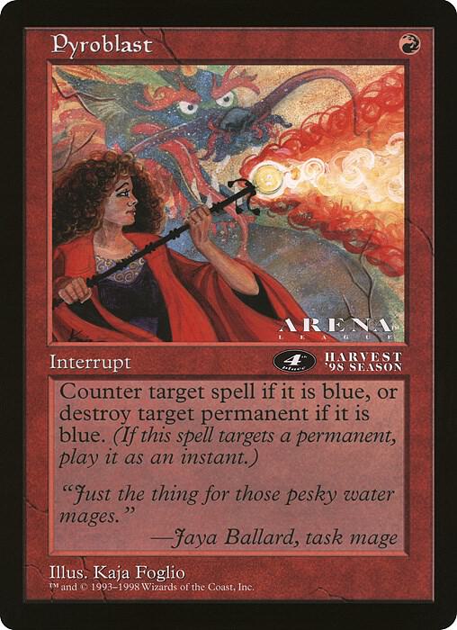 Pyroblast (4th Place) (Arena League) card image